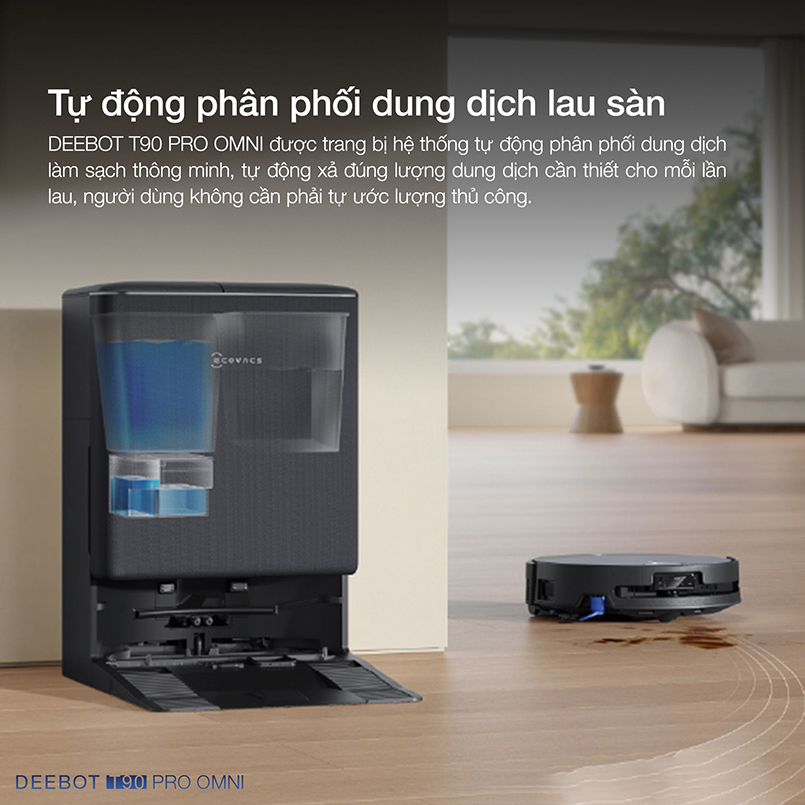 Robot hút bụi lau nhà Ecovacs Deebot T90 Pro Omni - Chính hãng Quốc Tế 18 Robot hut bui lau nha Ecovacs Deebot T90 Pro Omni bigmivn 12