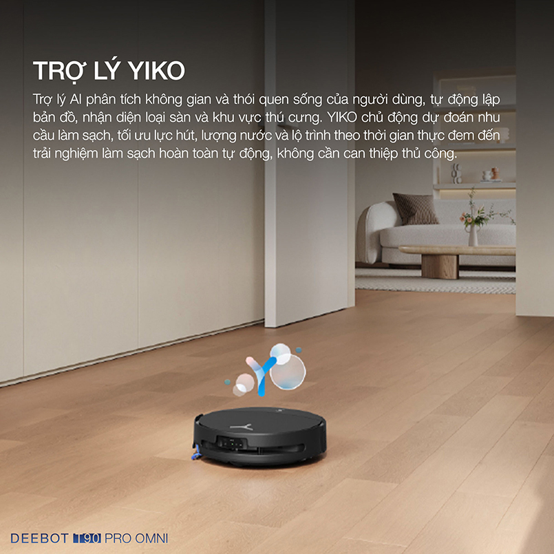 Robot hút bụi lau nhà Ecovacs Deebot T90 Pro Omni - Chính hãng Quốc Tế 21 Robot hut bui lau nha Ecovacs Deebot T90 Pro Omni bigmivn 16