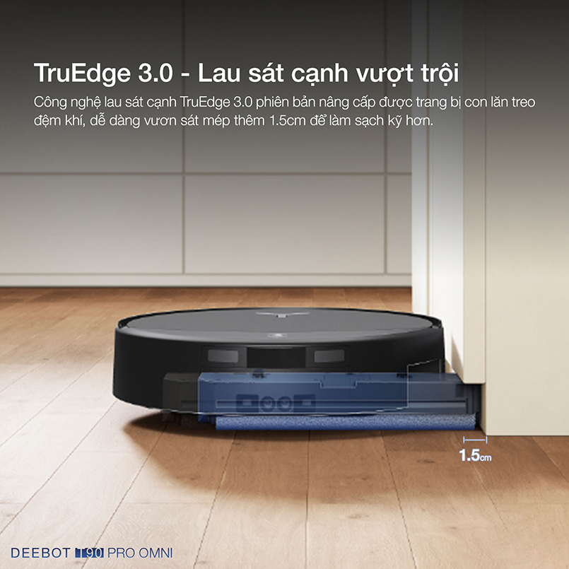 Robot hút bụi lau nhà Ecovacs Deebot T90 Pro Omni - Chính hãng Quốc Tế 7 Robot hut bui lau nha Ecovacs Deebot T90 Pro Omni bigmivn 3