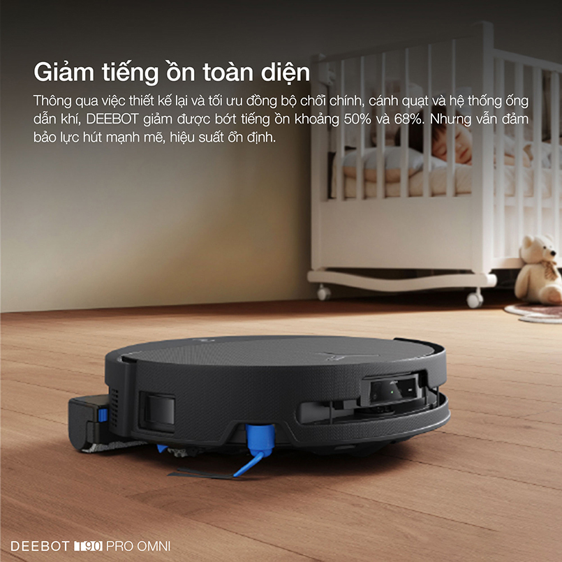 Robot hút bụi lau nhà Ecovacs Deebot T90 Pro Omni - Chính hãng Quốc Tế 9 Robot hut bui lau nha Ecovacs Deebot T90 Pro Omni bigmivn 5