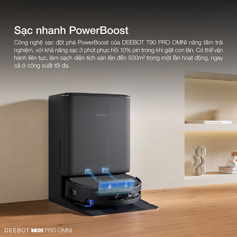 Robot hút bụi lau nhà Ecovacs Deebot T90 Pro Omni - Chính hãng Quốc Tế 10 Robot hut bui lau nha Ecovacs Deebot T90 Pro Omni bigmivn 6