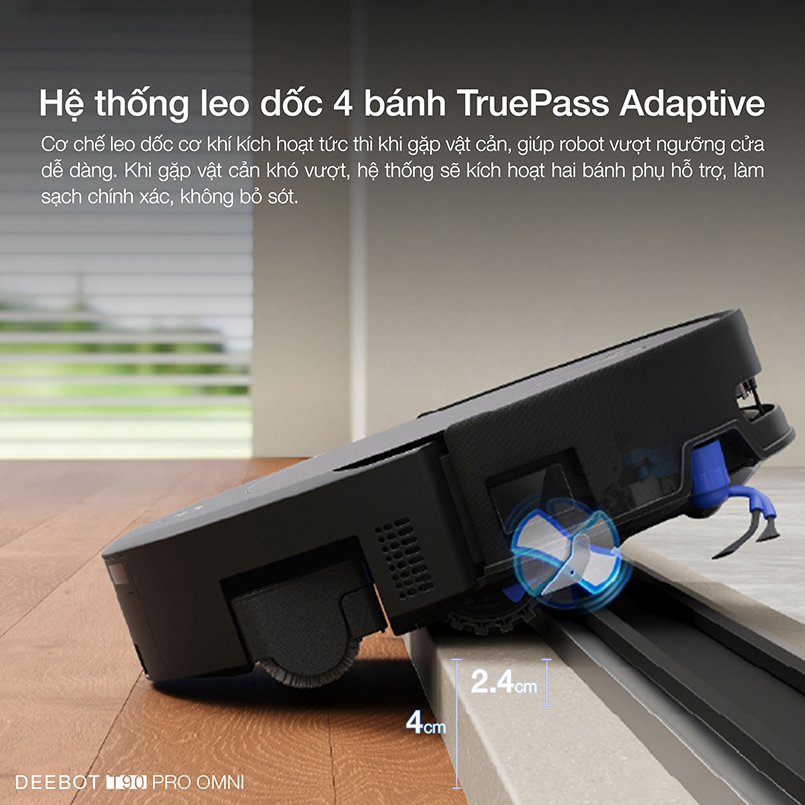 Robot hút bụi lau nhà Ecovacs Deebot T90 Pro Omni - Chính hãng Quốc Tế 11 Robot hut bui lau nha Ecovacs Deebot T90 Pro Omni bigmivn 7