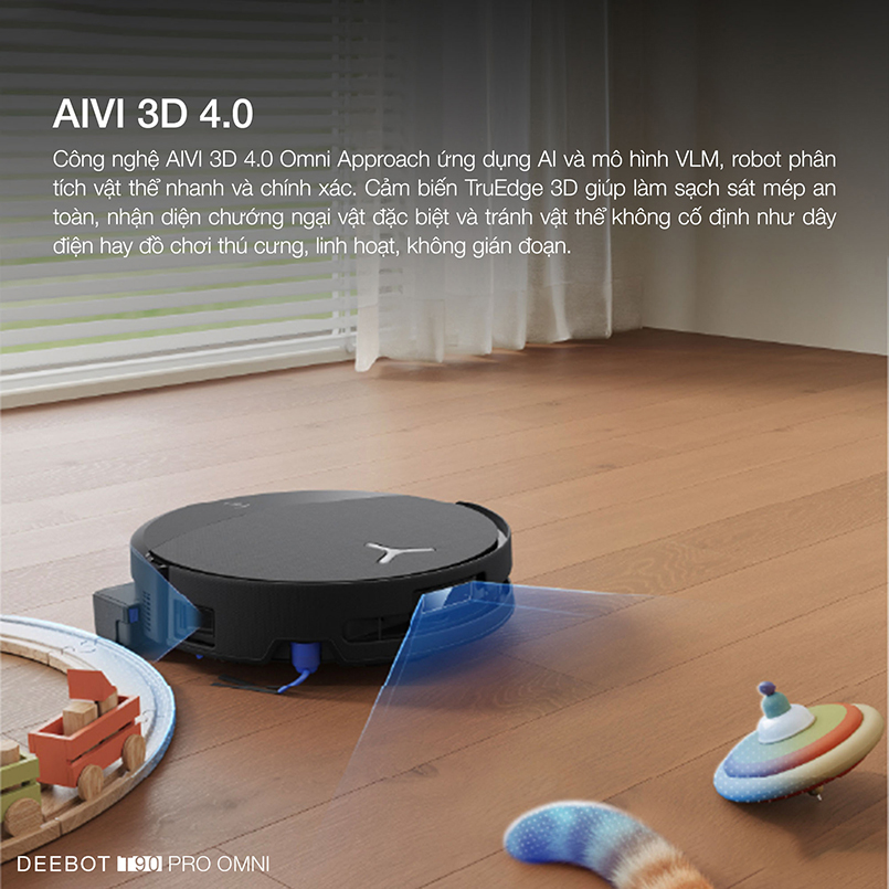 Robot hút bụi lau nhà Ecovacs Deebot T90 Pro Omni - Chính hãng Quốc Tế 12 Robot hut bui lau nha Ecovacs Deebot T90 Pro Omni bigmivn 8
