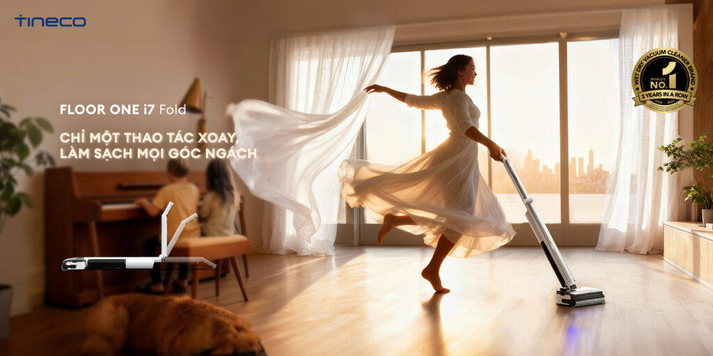 May hut bui lau san kho uot Tineco Floor One i7 Fold chinh hang bigmivn 1 1