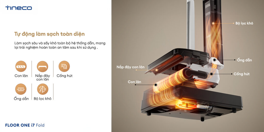 May hut bui lau san kho uot Tineco Floor One i7 Fold chinh hang bigmivn 10 1