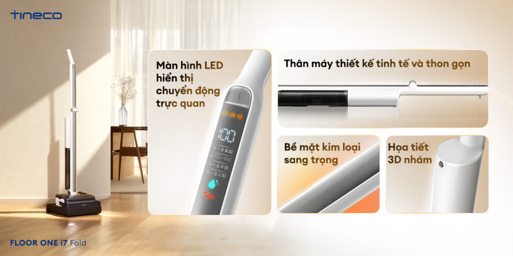 May hut bui lau san kho uot Tineco Floor One i7 Fold chinh hang bigmivn 12