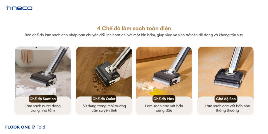 May hut bui lau san kho uot Tineco Floor One i7 Fold chinh hang bigmivn 13