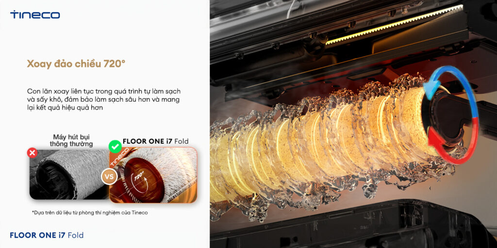 May hut bui lau san kho uot Tineco Floor One i7 Fold chinh hang bigmivn 17