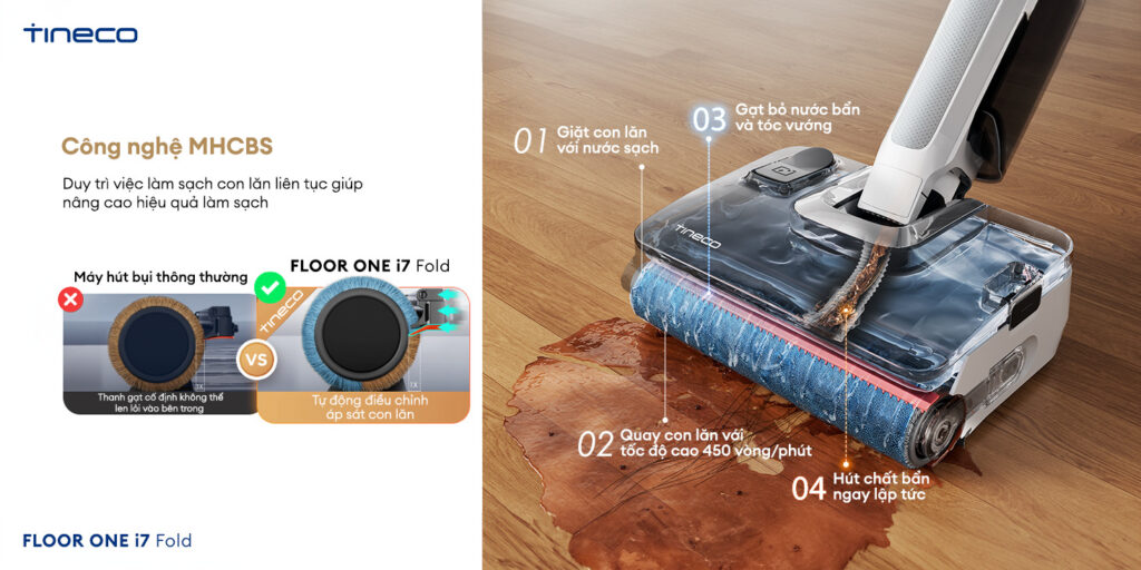 May hut bui lau san kho uot Tineco Floor One i7 Fold chinh hang bigmivn 6 1