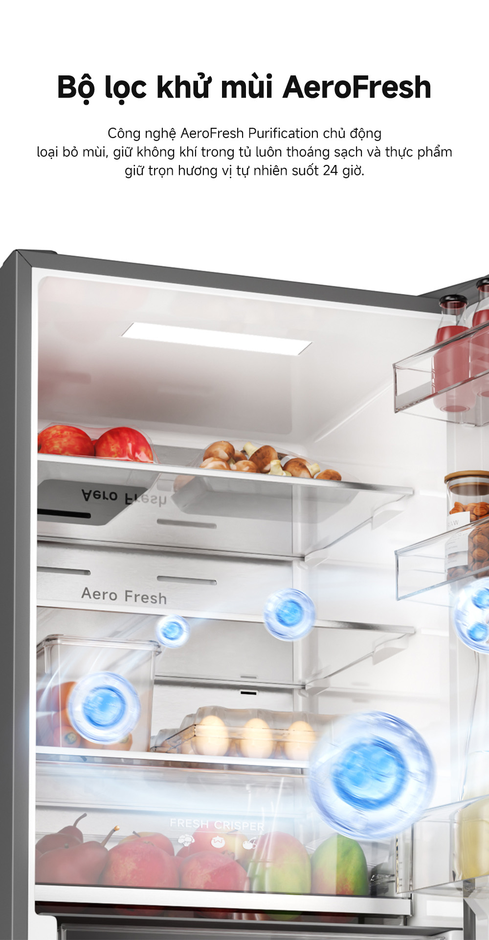 Tủ lạnh Dreame 409L Mega Pro inverter 2 cánh mặt kính DRB400WGB3VN (màu đen) - thiết kế siêu mỏng, ngăn đông mềm Freshflex đa năng 10 Tu lanh Dreame 409L inverter 2 canh mat kinh DRB400WGB3VN thong tin 9