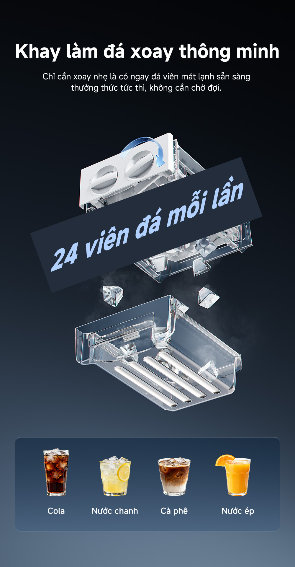 Tủ lạnh Dreame 600L Dual inverter DRC600WGB4VN tính năng (11) Tu lanh Dreame 600L Dual inverter DRC600WGB4VN tinh nang 11
