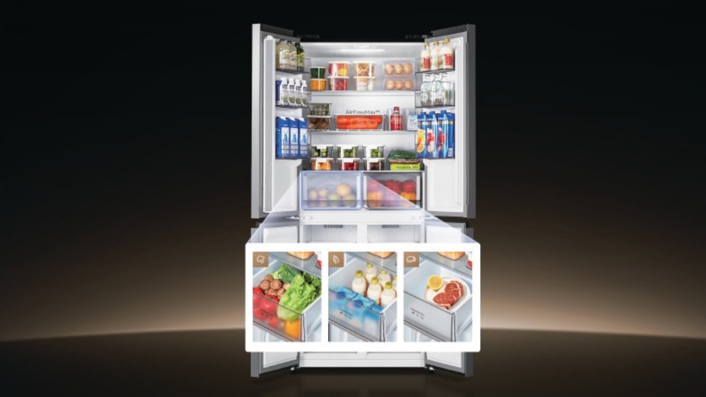 Tủ lạnh Multi door Dreame Inverter 430L DRC430WGB3VN - Chính hãng 3 Tu lanh Multi door Dreame Inverter 430L DRC430WGB3VN bigmivn 2