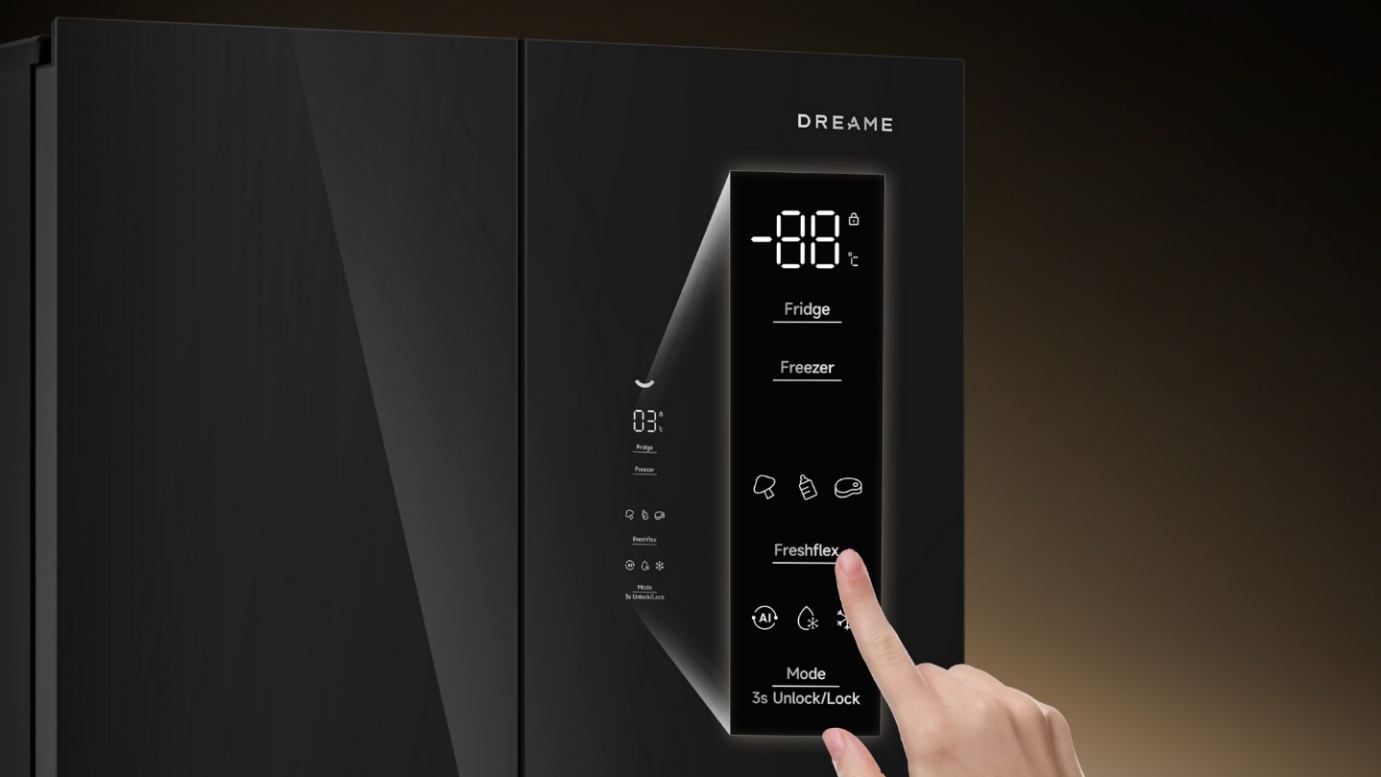 Tủ lạnh Dreame 600L Dual inverter DRC600WGB4VN - 4 cánh mặt kính, đông mềm, kháng khuẩn thông minh 9 Tu lanh Multi door Dreame Inverter 600 lit DRC600WGB4VN bigmivn 4