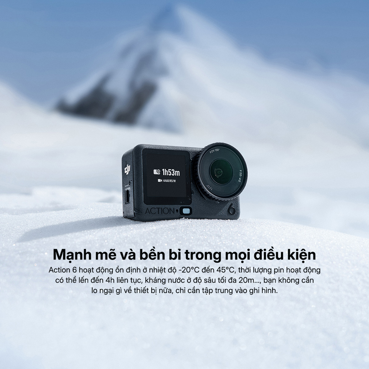 Camera DJI Osmo Action 6 Standard Combo - Chính Hãng 14 Camera DJI Osmo Action 6 bigmivn 10