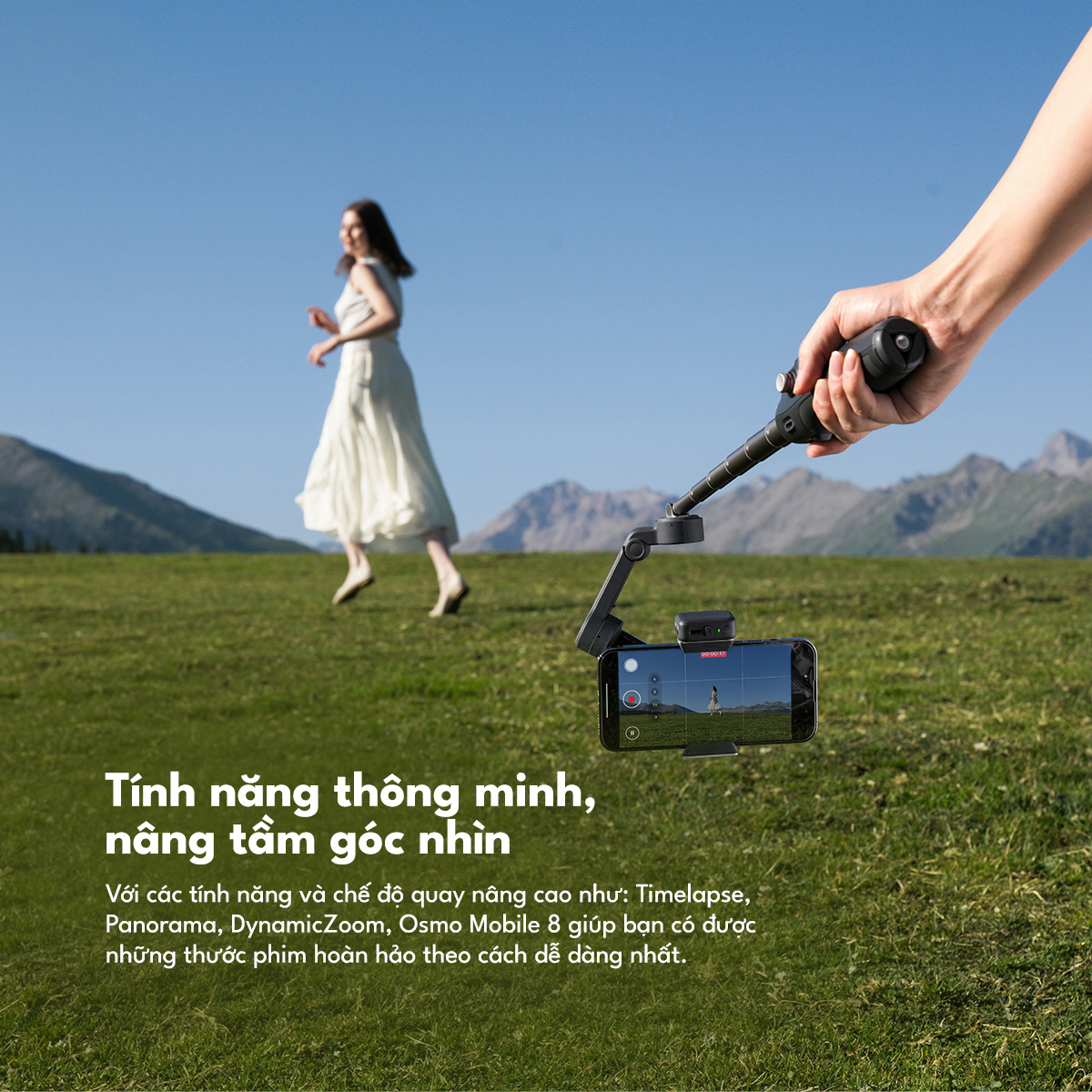 Gimbal điện thoại DJI Osmo Mobile 8 - Chính hãng 16 Gimbal dien thoai DJI Osmo Mobile 8 bigmivn 8