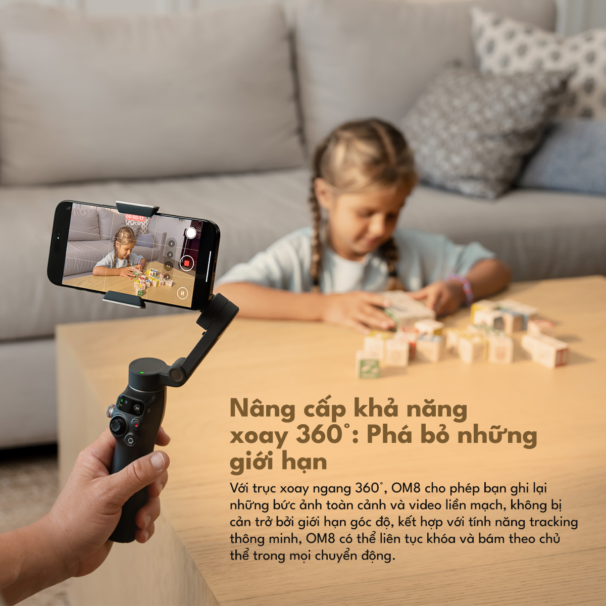 Gimbal điện thoại DJI Osmo Mobile 8 - Chính hãng 5 Gimbal dien thoai DJI Osmo Mobile 8 bigmivn