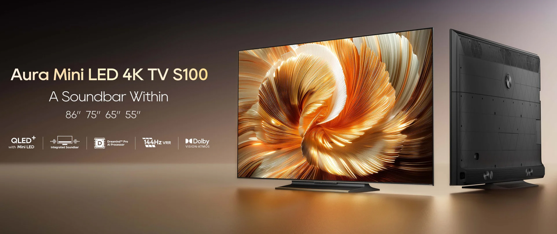 Google Tivi Dreame S100 55 inch 55S100 4K | 144Hz | 3GB | 32GB - Chính hãng Quốc Tế 2 Google Tivi Dreame S100 55 inch 55S100 bigmivn