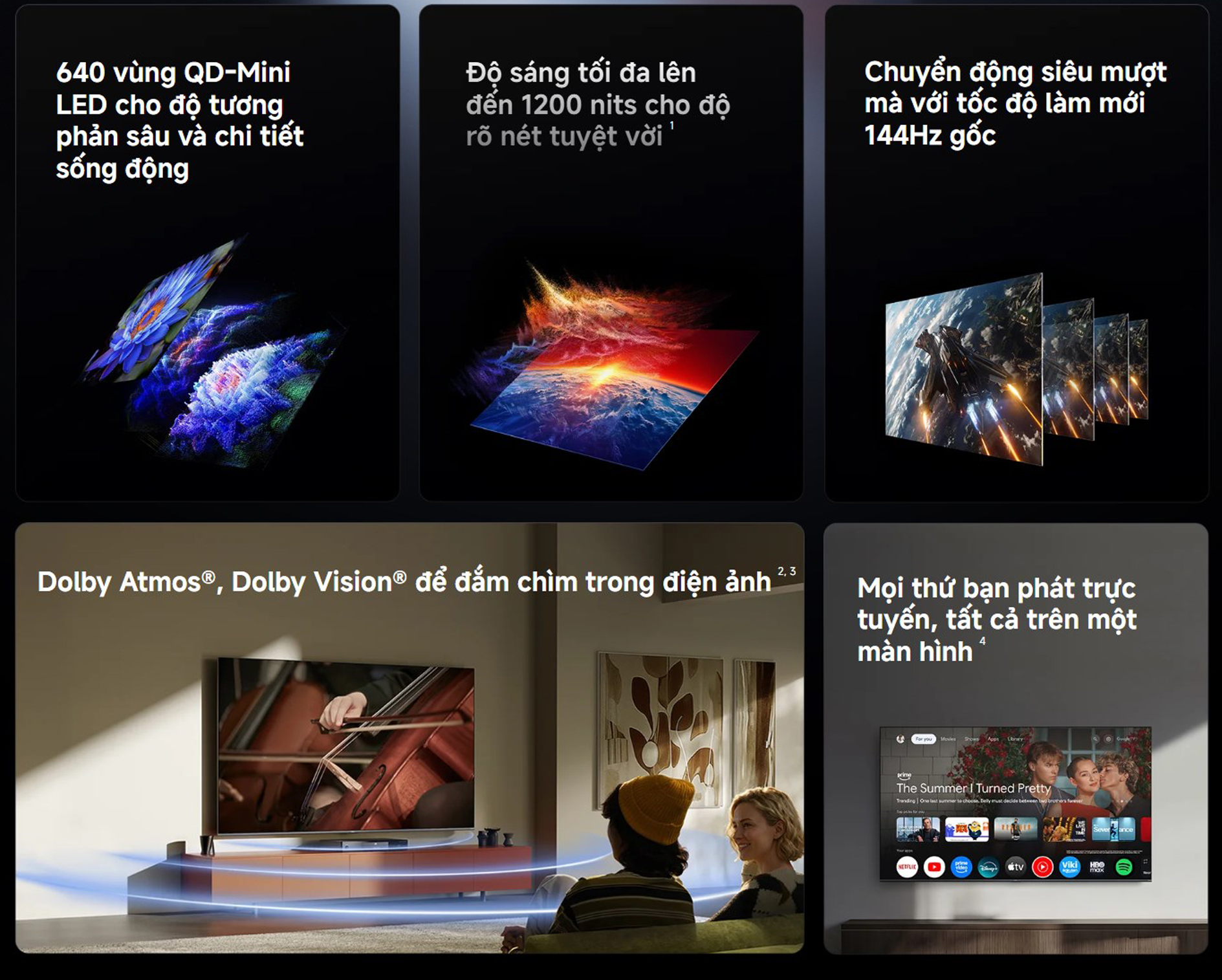 Google Tivi Xiaomi S Mini LED 85 inch 2026 4K|144Hz|3GB|32GB - Chính hãng Quốc Tế 3 Google Tivi Xiaomi S Mini LED 85 inch 2026 bigmivn 1