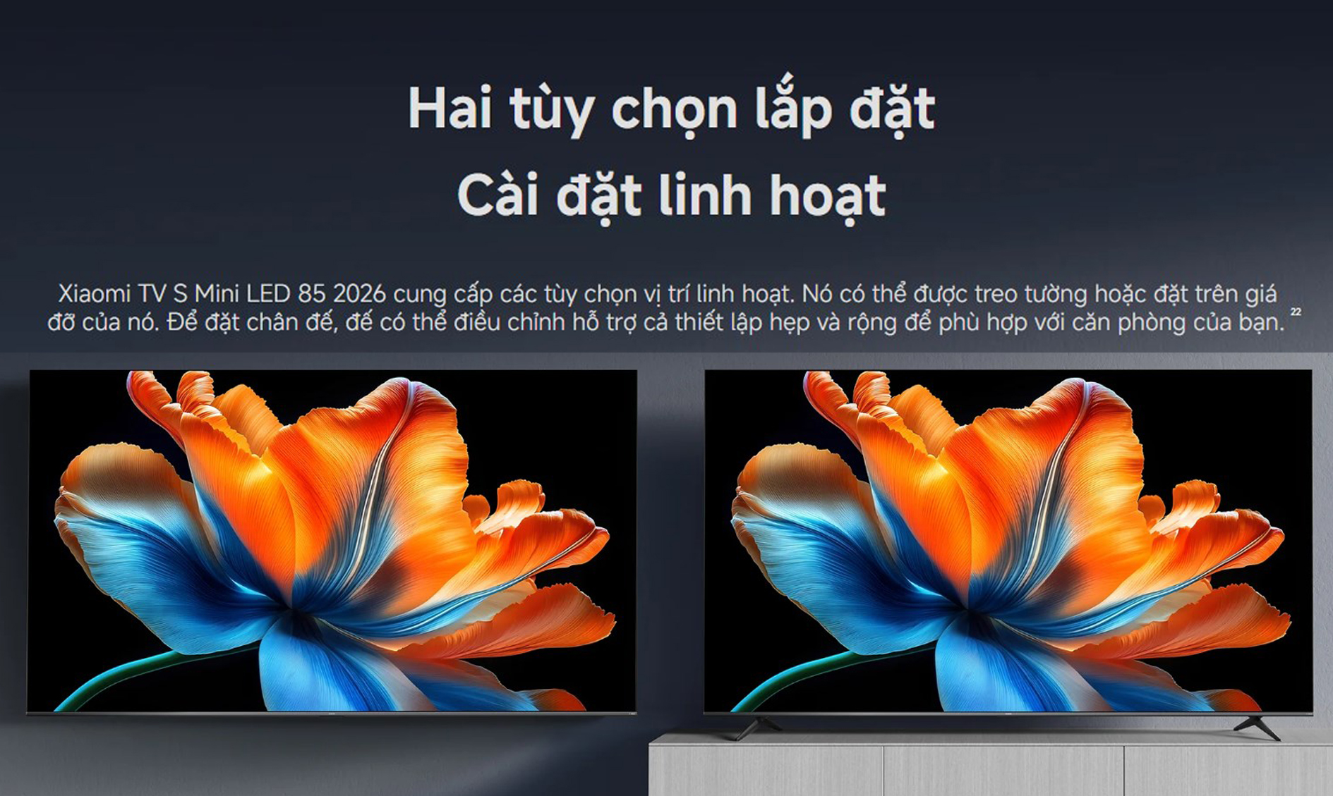 Google Tivi Xiaomi S Mini LED 85 inch 2026 4K|144Hz|3GB|32GB - Chính hãng Quốc Tế 20 Google Tivi Xiaomi S Mini LED 85 inch 2026 bigmivn 18