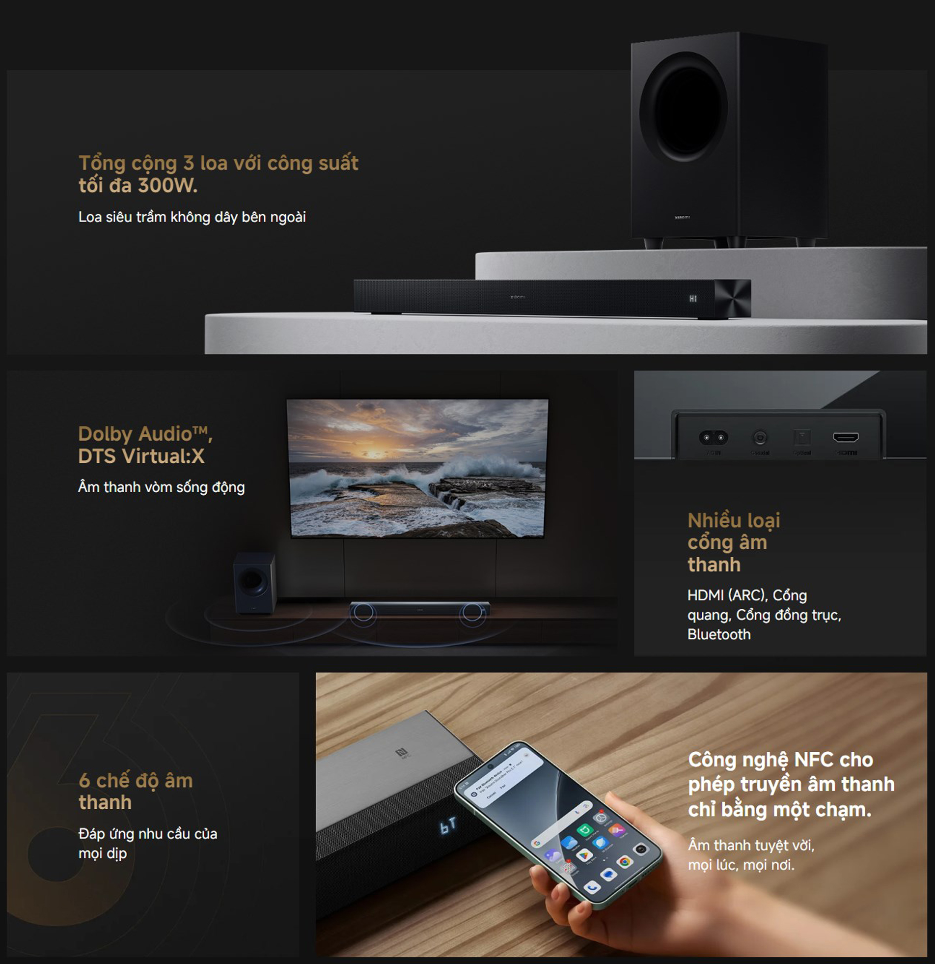 Loa thanh Xiaomi Soundbar Pro 2.1 ch bigmivn 1