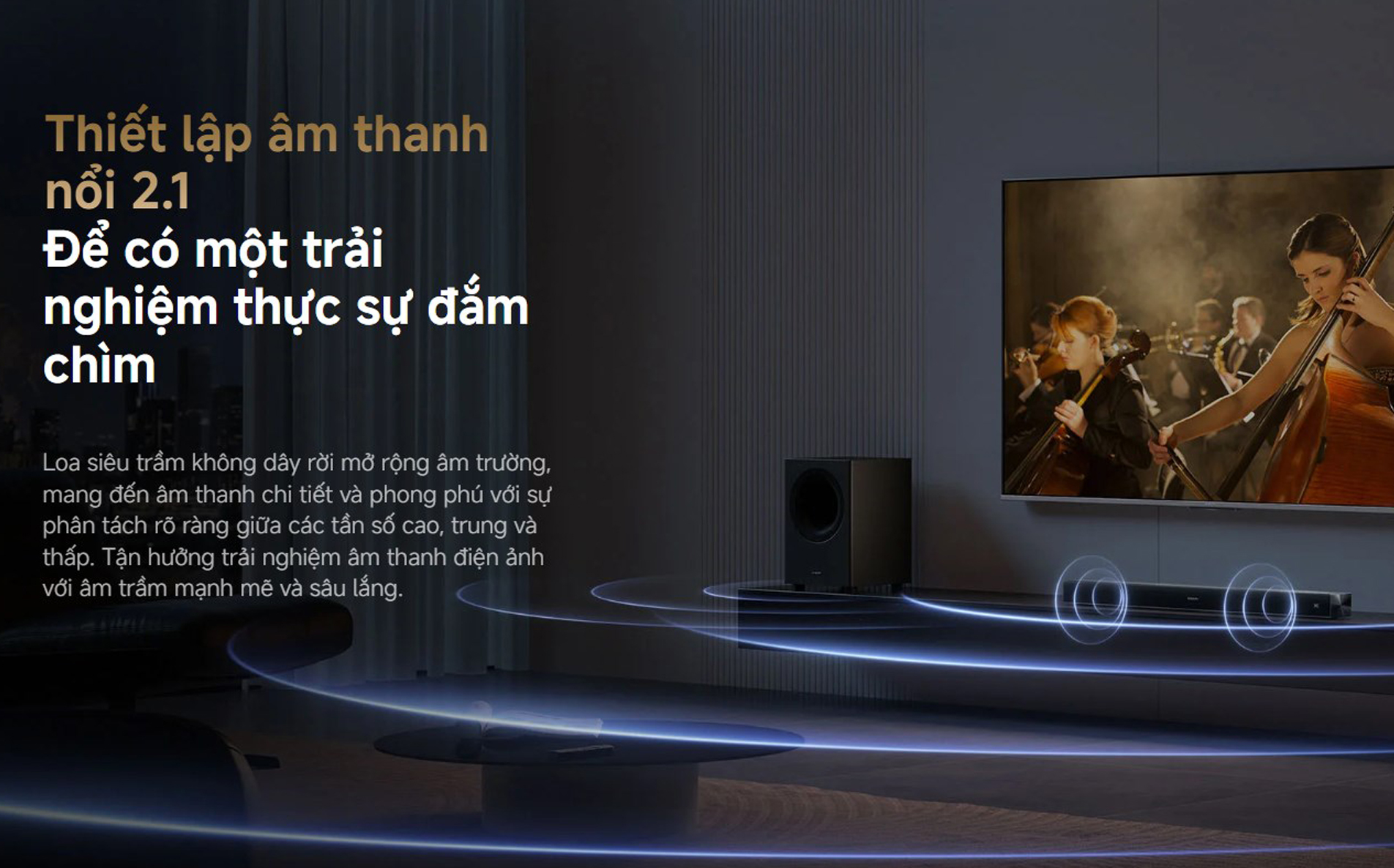 Loa thanh Xiaomi Soundbar Pro 2.1 ch bigmivn 2
