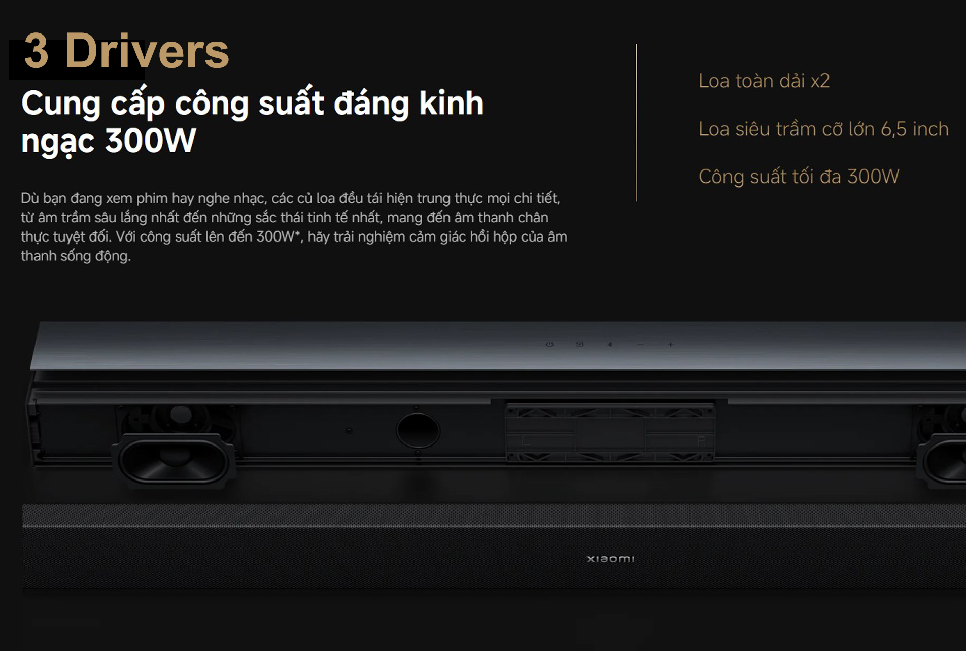 Loa thanh Xiaomi Soundbar Pro 2.1 ch bigmivn 3
