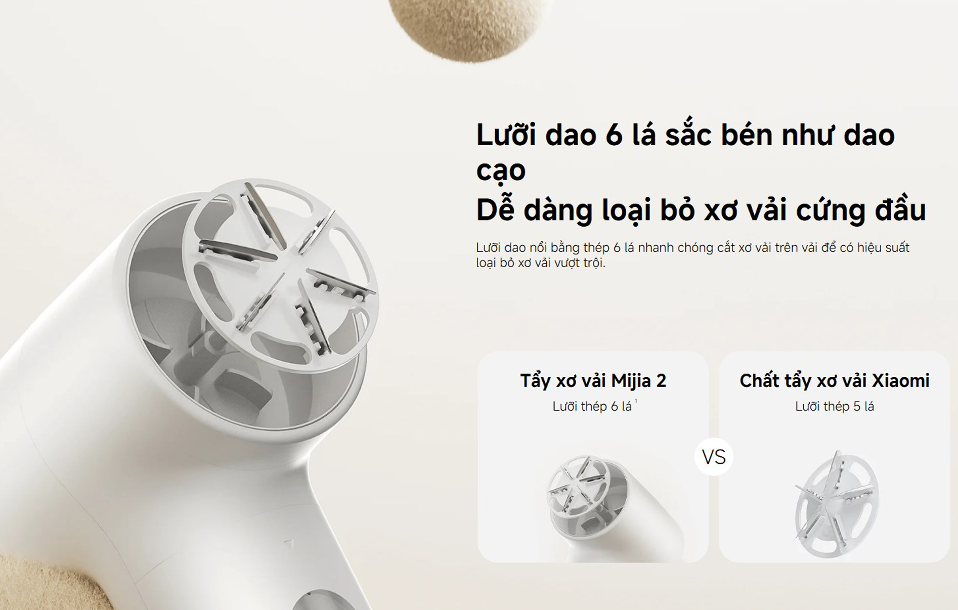 May cat xo vai Xiaomi Mijia Lint Remover 2 bigmivn 3