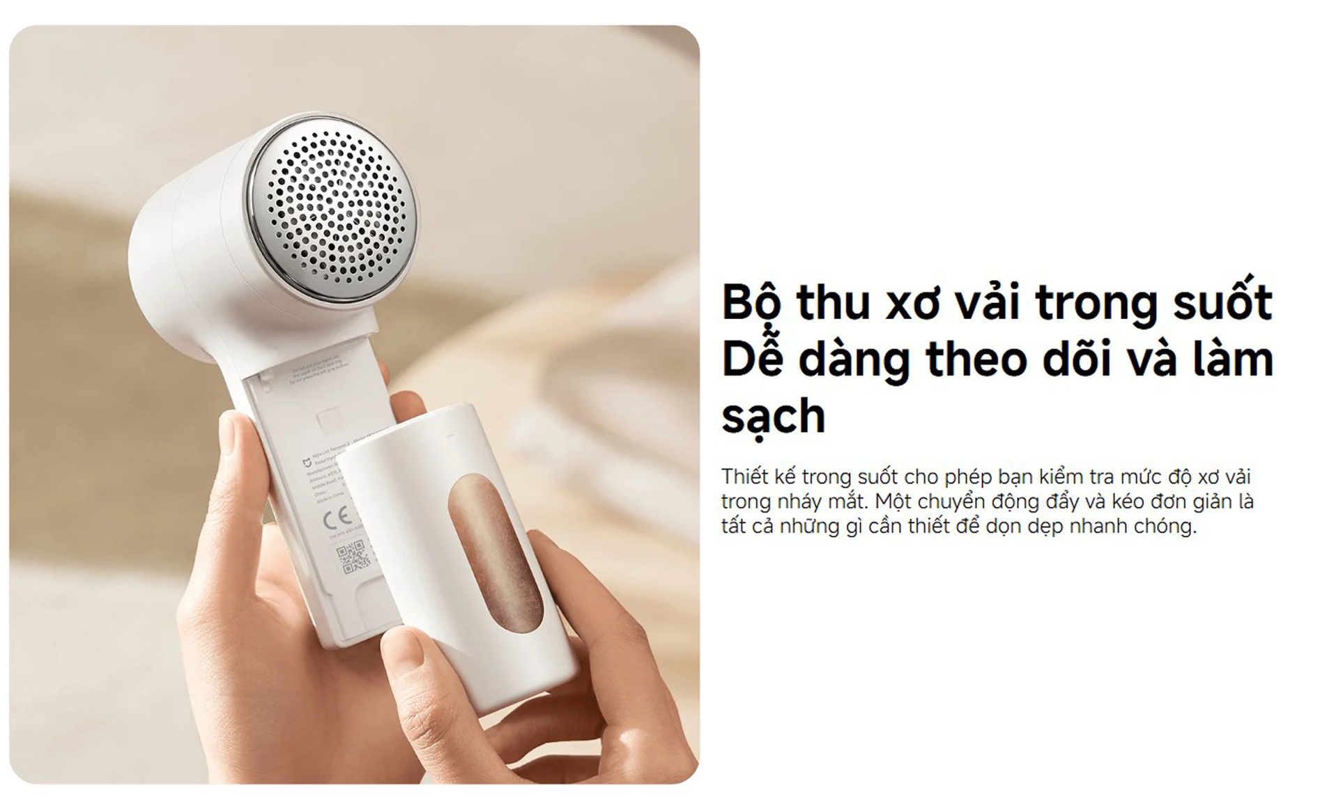 May cat xo vai Xiaomi Mijia Lint Remover 2 bigmivn 9