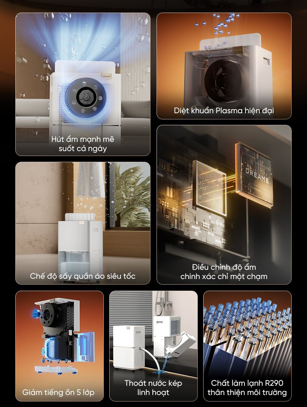 Máy hút ẩm Dreame DD20 20L - Chính hãng 3 May hut am Dreame DD20 bigmivn 1