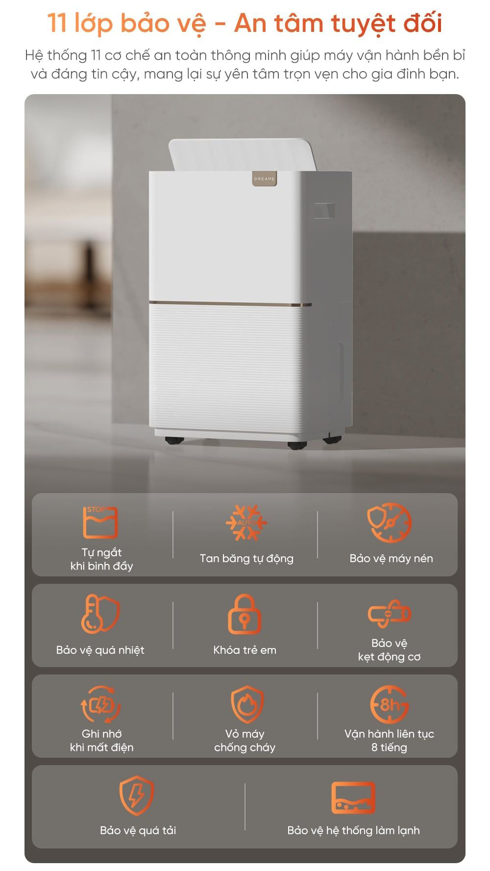 Máy hút ẩm Dreame DD20 20L - Chính hãng 14 May hut am Dreame DD20 bigmivn 12