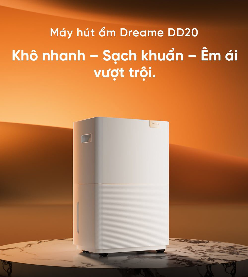 Máy hút ẩm Dreame DD20 20L - Chính hãng 2 May hut am Dreame DD20 bigmivn