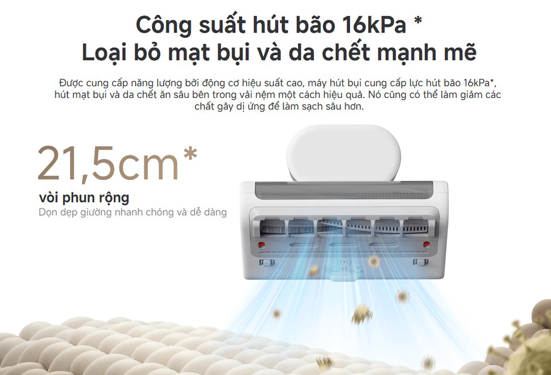 Máy hút bụi giường nệm Xiaomi Dust Mite Vacuum Cleaner 2 Pro - Chính hãng Quốc Tế 4 May hut bui giuong nem Xiaomi Dust Mite Vacuum Cleaner 2 Pro bigmivn 2