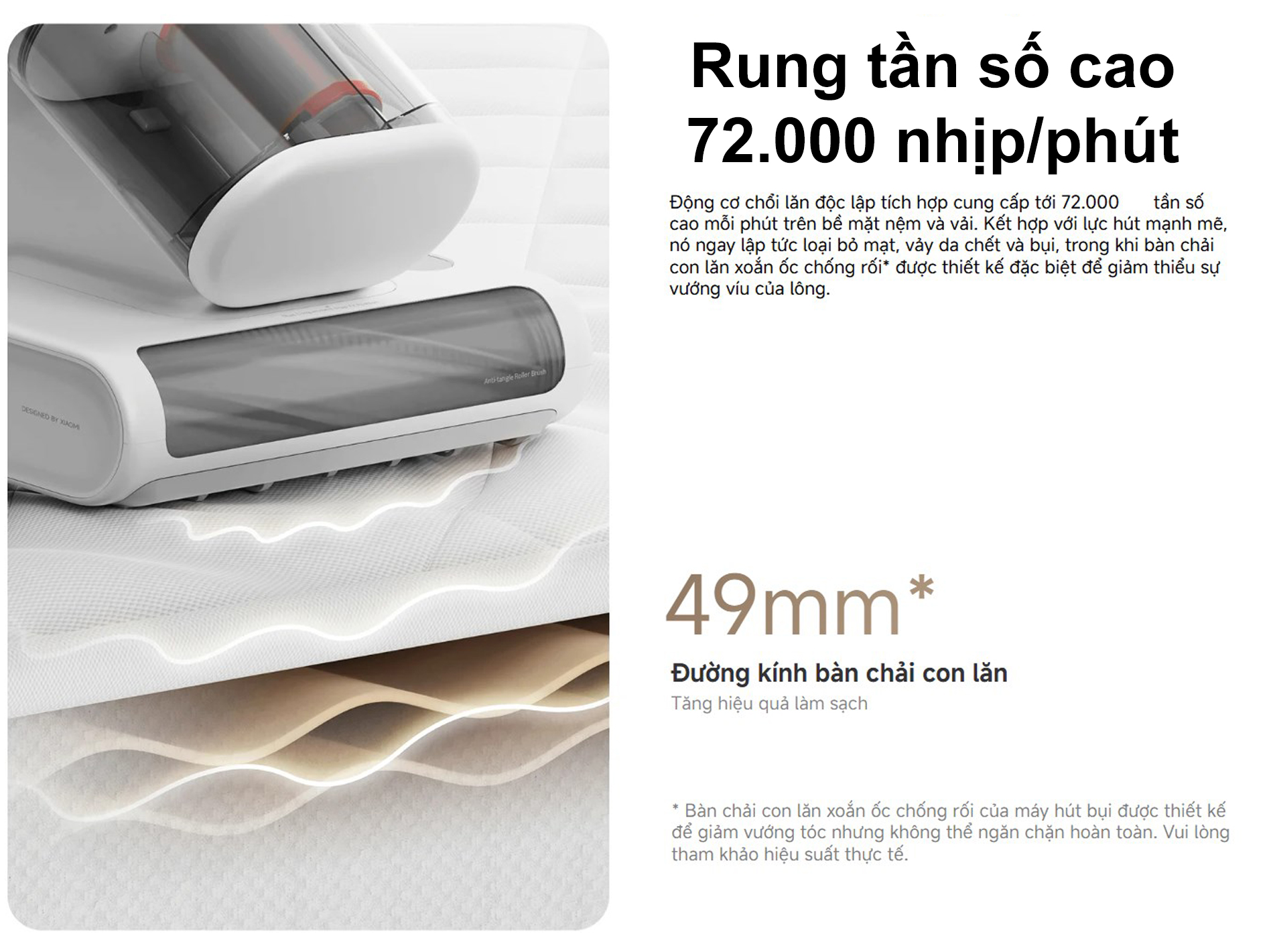 Máy hút bụi giường nệm Xiaomi Dust Mite Vacuum Cleaner 2 Pro - Chính hãng Quốc Tế 5 May hut bui giuong nem Xiaomi Dust Mite Vacuum Cleaner 2 Pro bigmivn 3