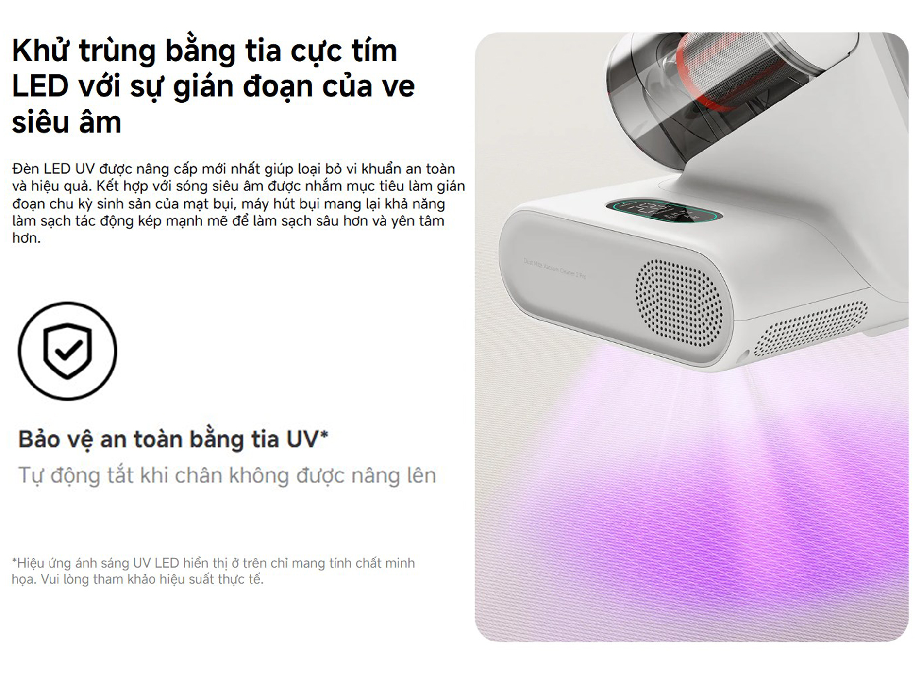 Máy hút bụi giường nệm Xiaomi Dust Mite Vacuum Cleaner 2 Pro - Chính hãng Quốc Tế 6 May hut bui giuong nem Xiaomi Dust Mite Vacuum Cleaner 2 Pro bigmivn 4