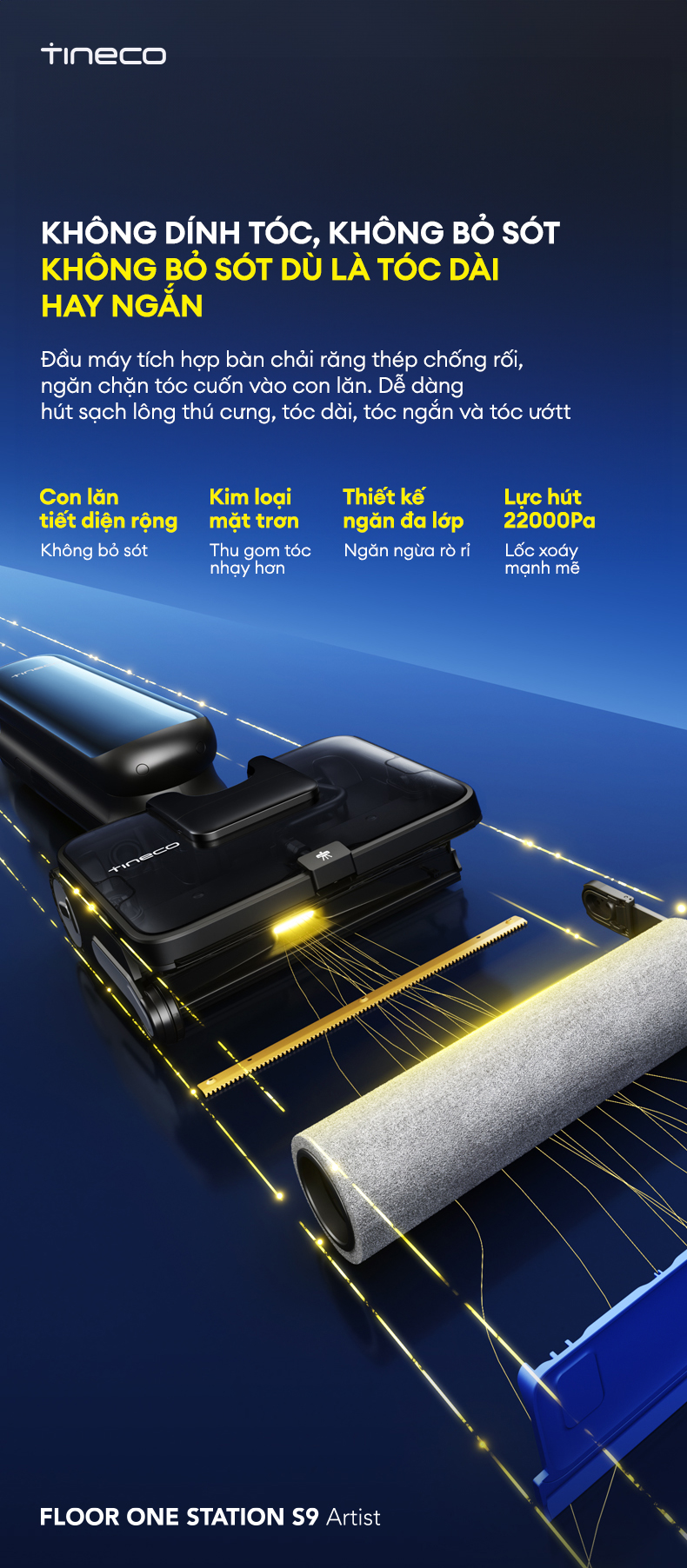 May hut bui lau nha Tineco FLOOR ONE STATION S9 Artist bigmivn 10