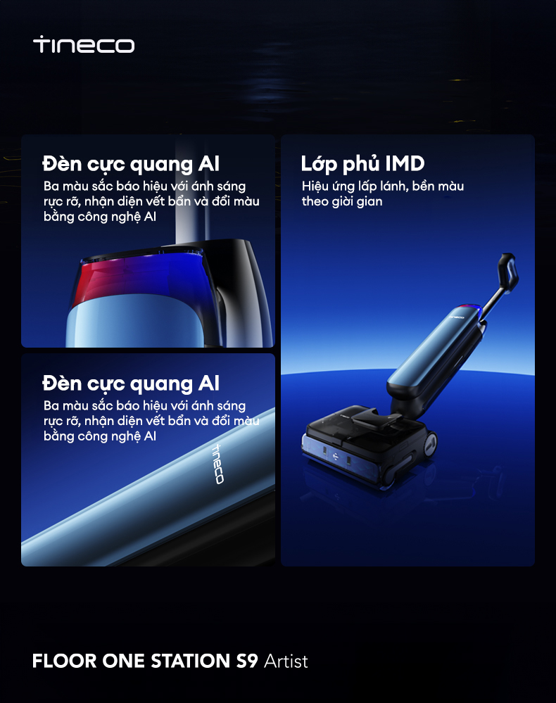 May hut bui lau nha Tineco FLOOR ONE STATION S9 Artist bigmivn 14