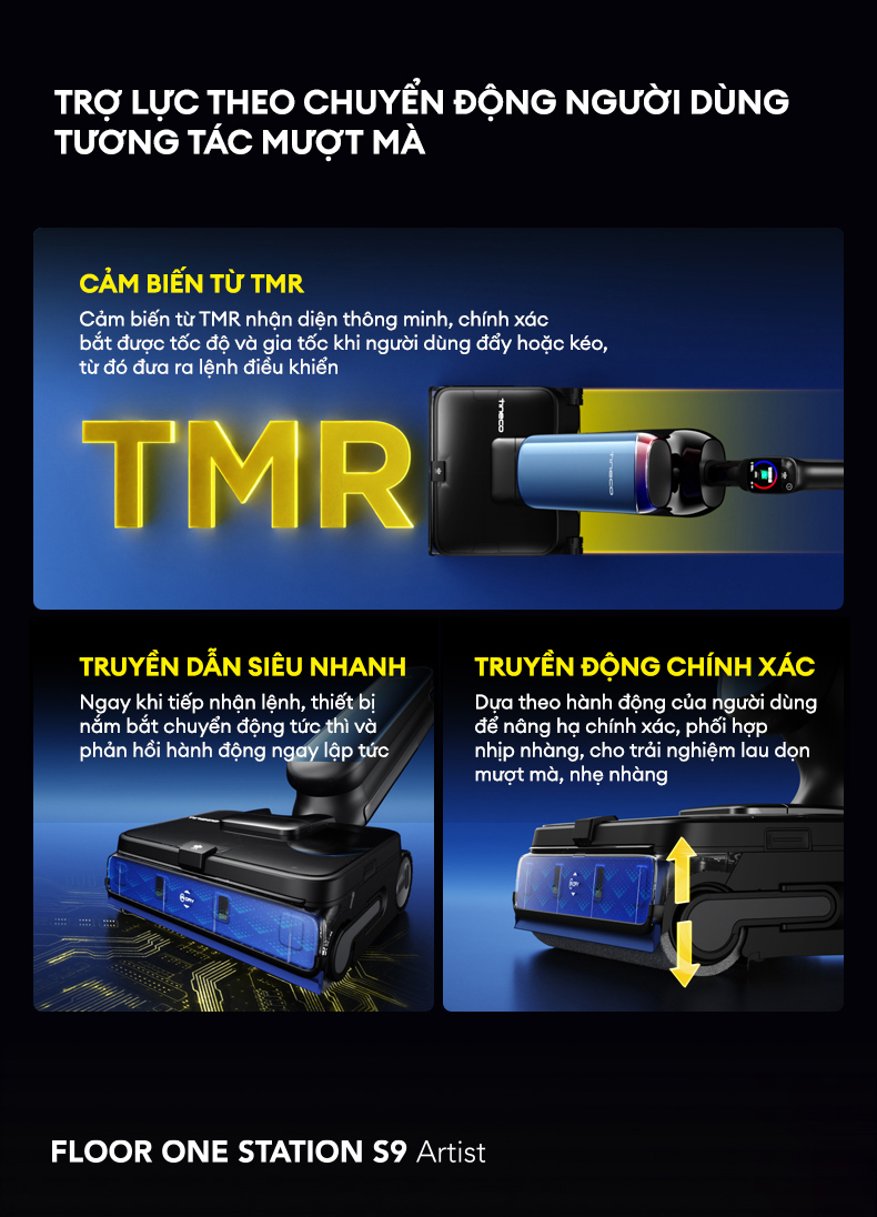 May hut bui lau nha Tineco FLOOR ONE STATION S9 Artist bigmivn 15