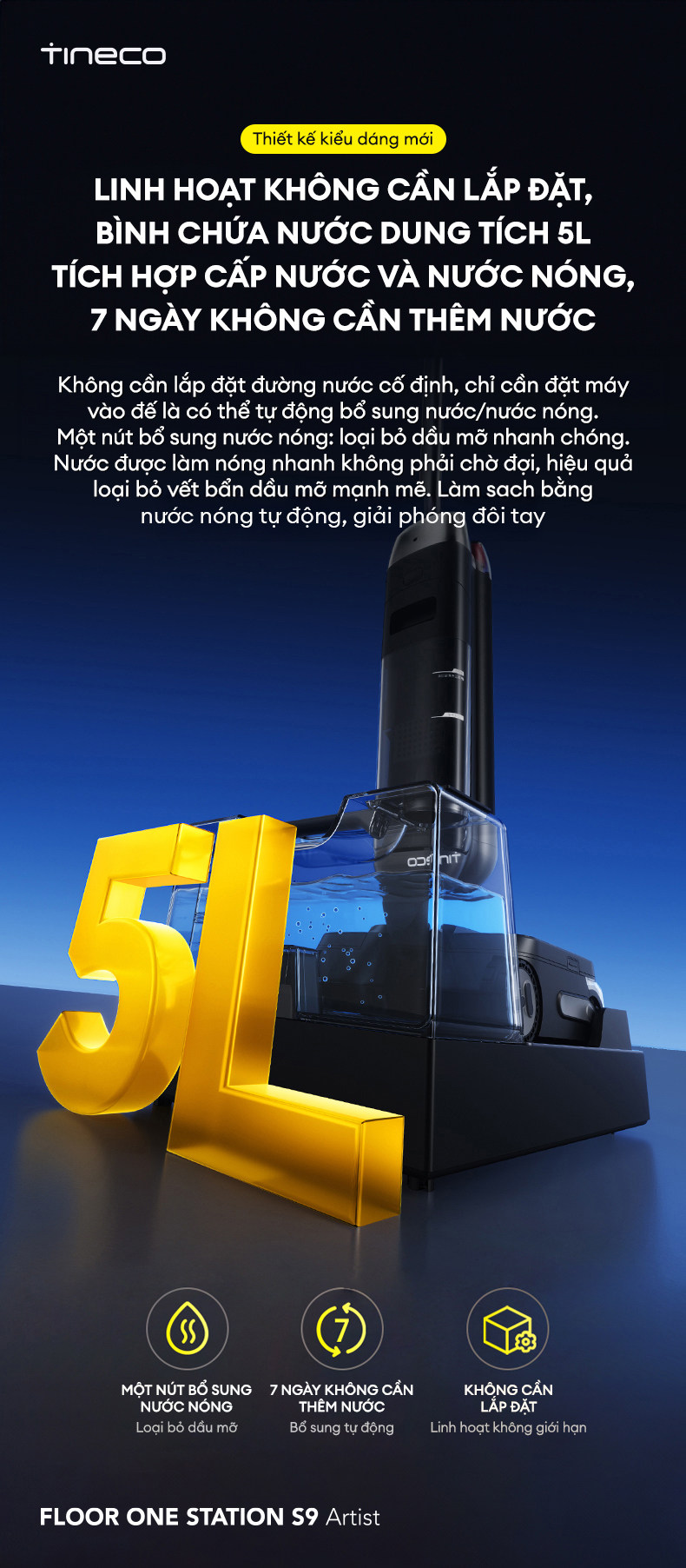 May hut bui lau nha Tineco FLOOR ONE STATION S9 Artist bigmivn 2