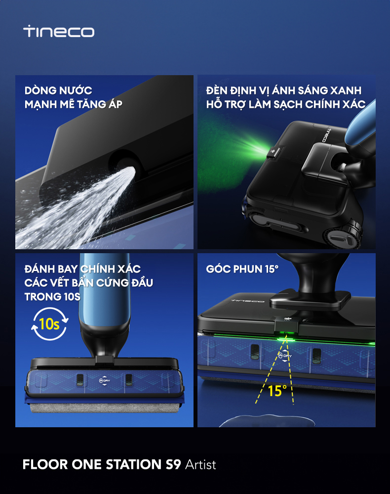 May hut bui lau nha Tineco FLOOR ONE STATION S9 Artist bigmivn 3