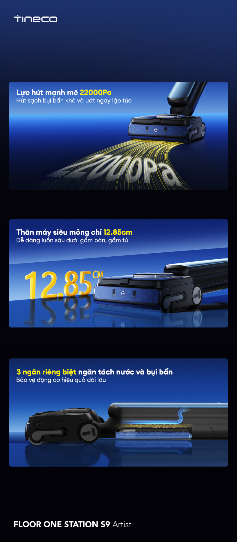 May hut bui lau nha Tineco FLOOR ONE STATION S9 Artist bigmivn 4