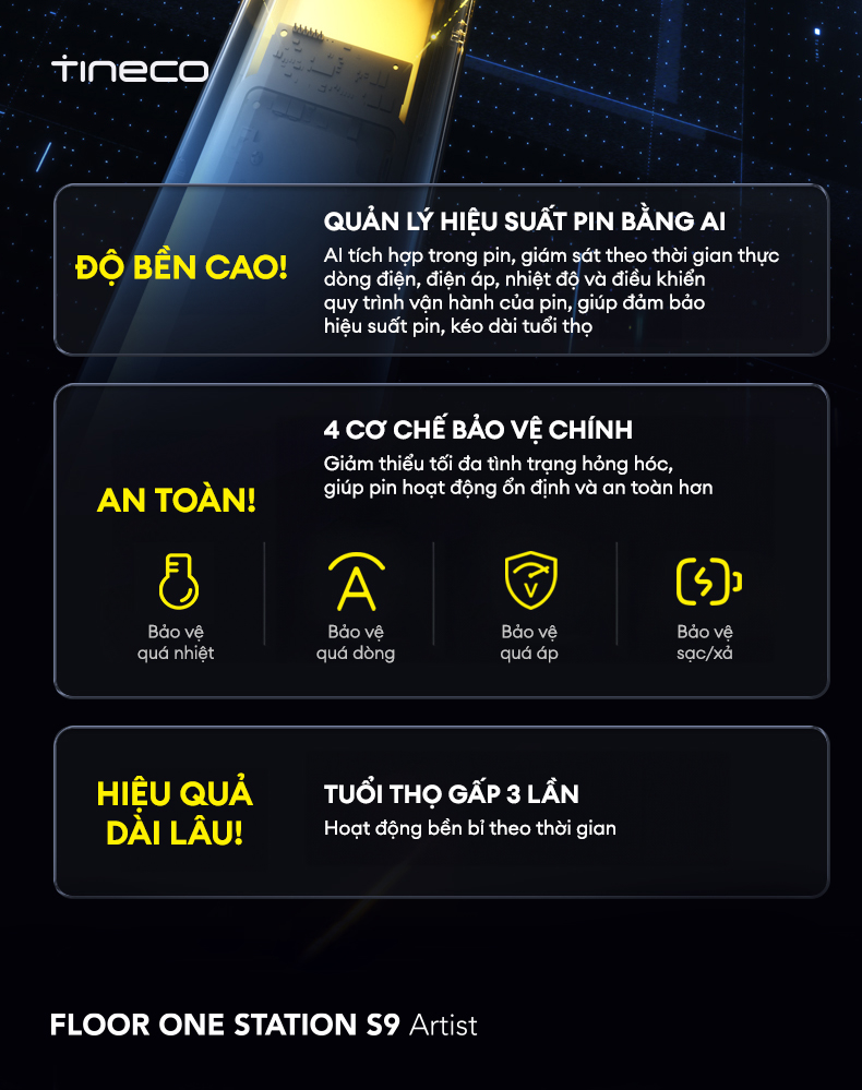 May hut bui lau nha Tineco FLOOR ONE STATION S9 Artist bigmivn 7