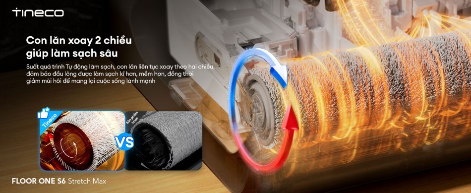 Máy hút bụi lau nhà Tineco Floor One S6 Stretch Max - Chính hãng 7 May hut bui lau nha Tineco Floor One S6 Stretch Max bigmivn 2