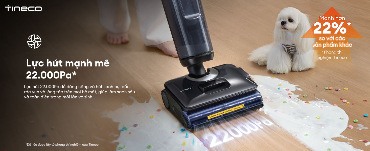 May hut bui lau san kho uot Tineco Floor One i7 Steam bigmivn 3