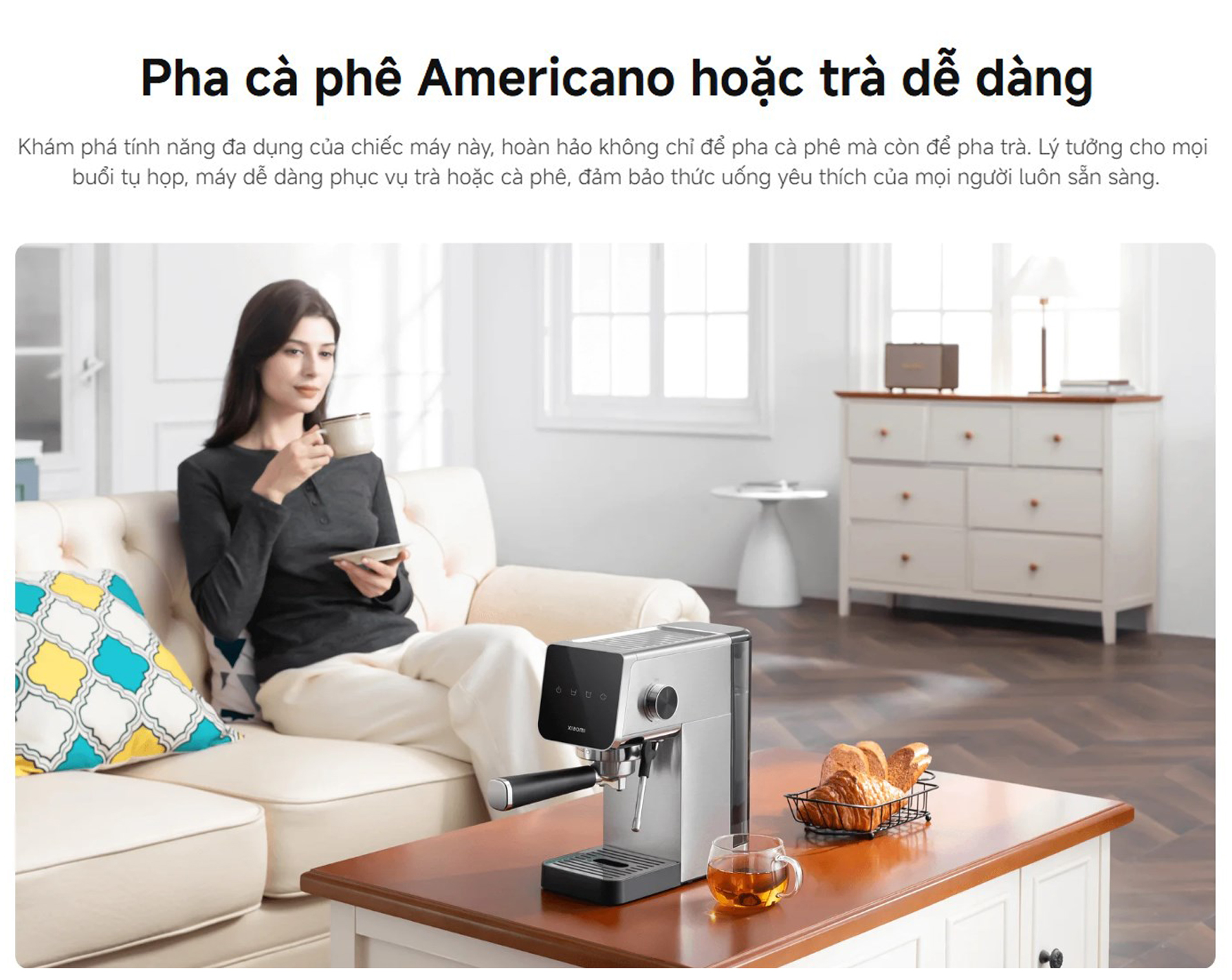 May pha ca phe ban tu dong Xiaomi Semi automatic Espresso Machine CME003 bigmivn 10