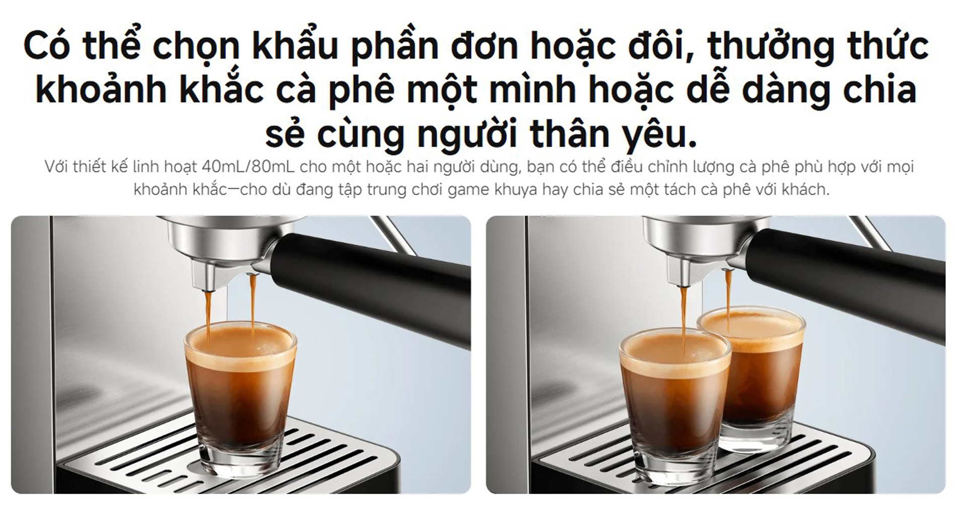 May pha ca phe ban tu dong Xiaomi Semi automatic Espresso Machine CME003 bigmivn 11
