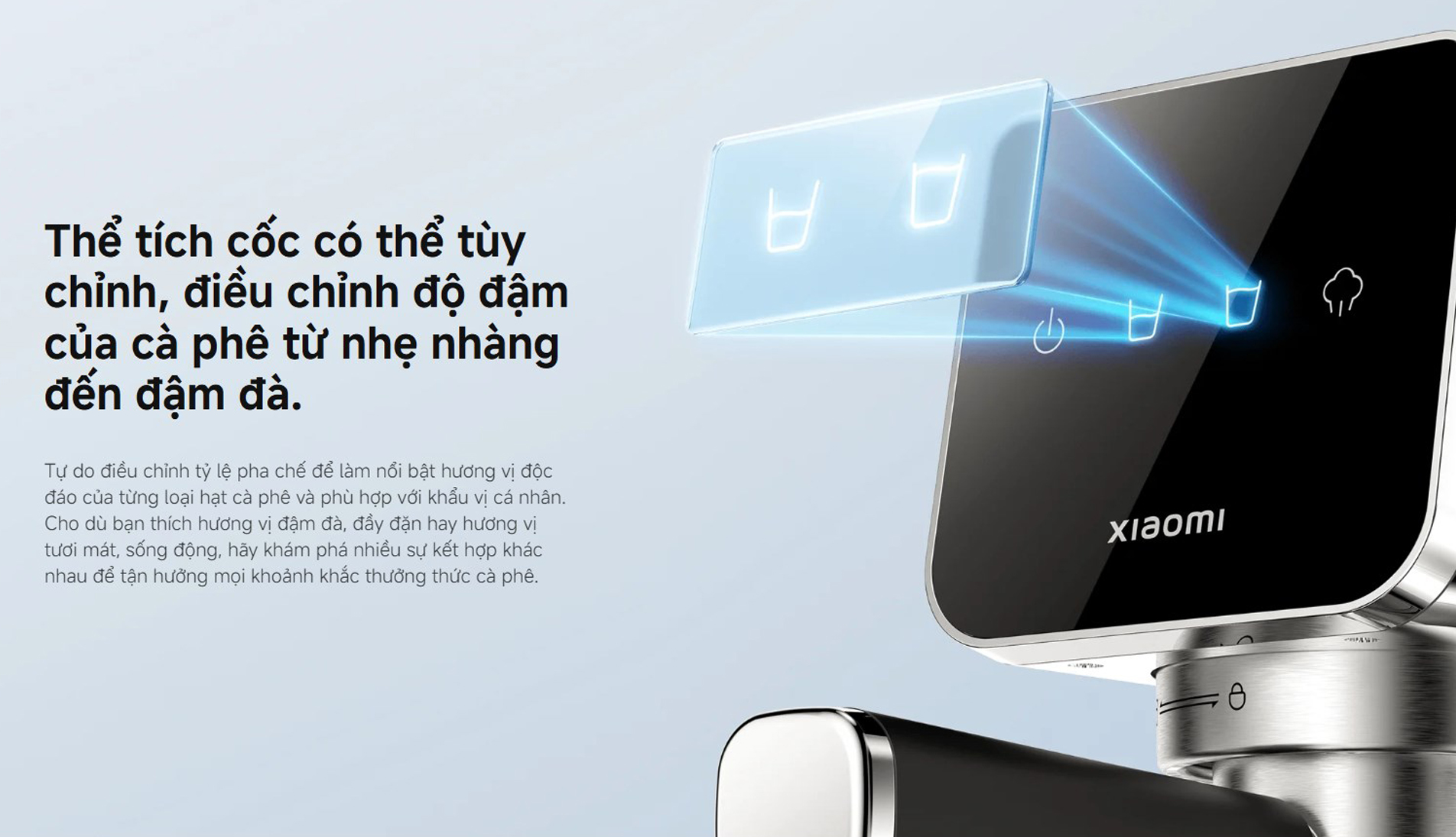 May pha ca phe ban tu dong Xiaomi Semi automatic Espresso Machine CME003 bigmivn 12