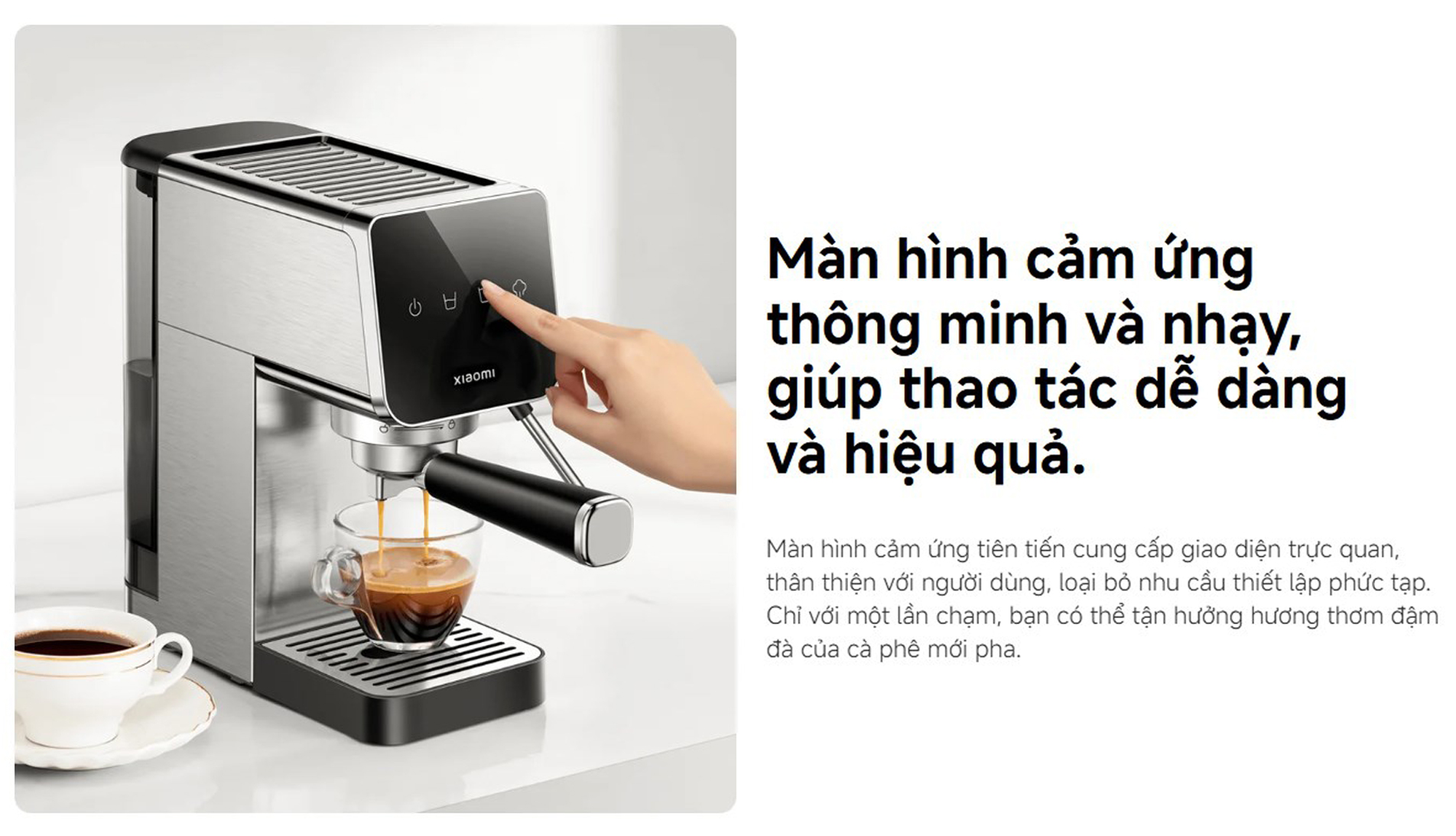 May pha ca phe ban tu dong Xiaomi Semi automatic Espresso Machine CME003 bigmivn 5