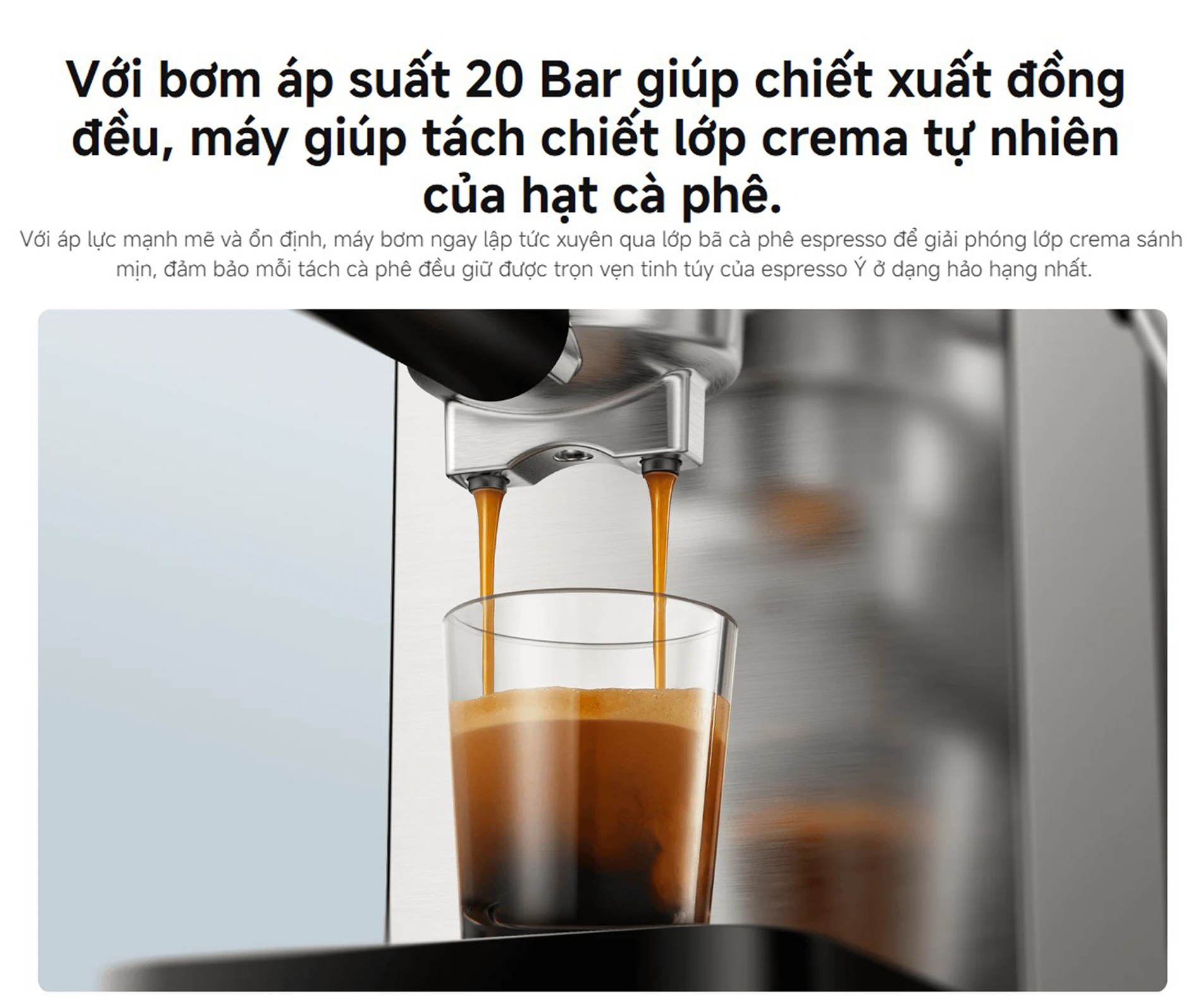 May pha ca phe ban tu dong Xiaomi Semi automatic Espresso Machine CME003 bigmivn 6