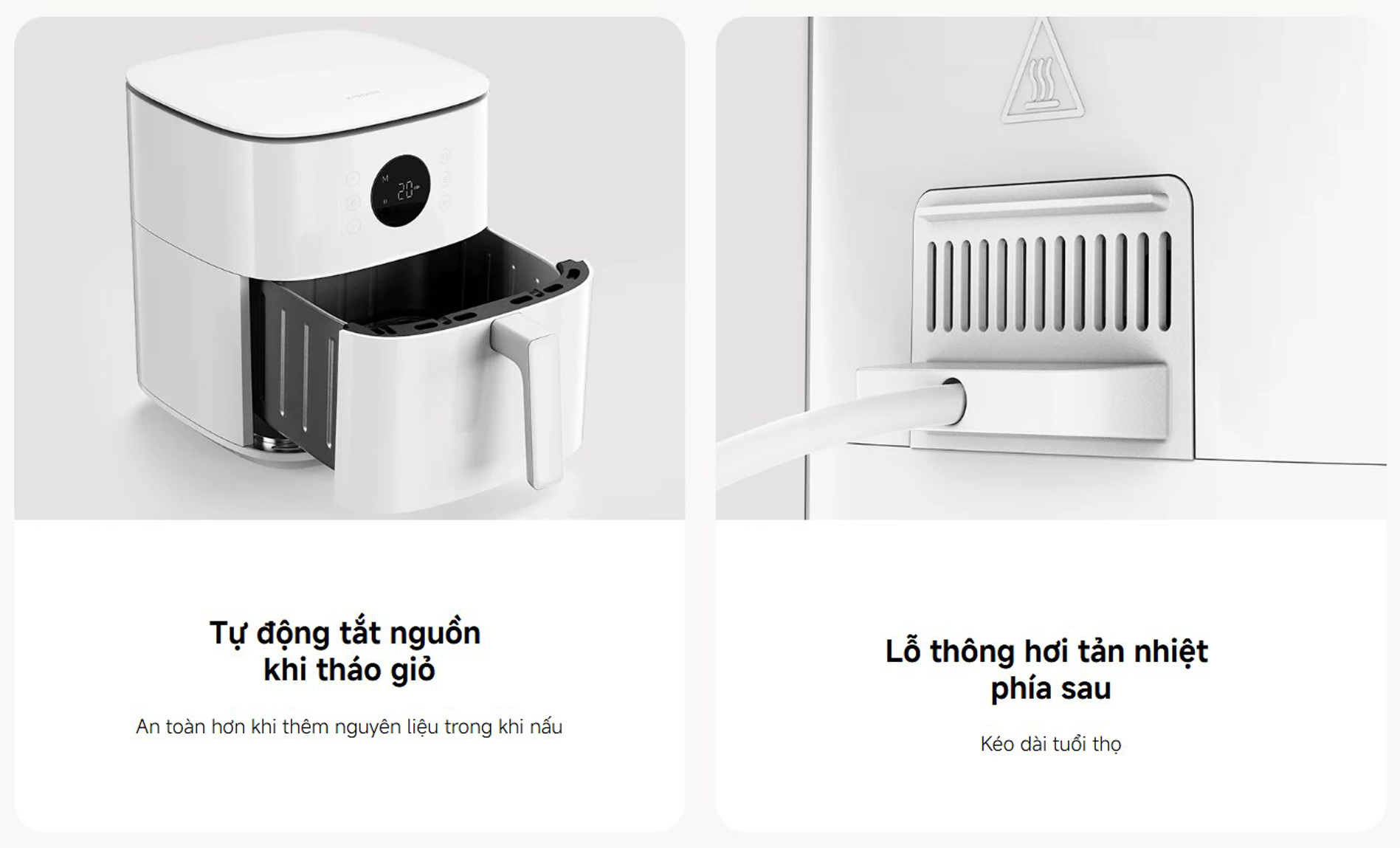 Noi chien khong dau Xiaomi Air Fryer 6.5L 1700W bigmivn 12