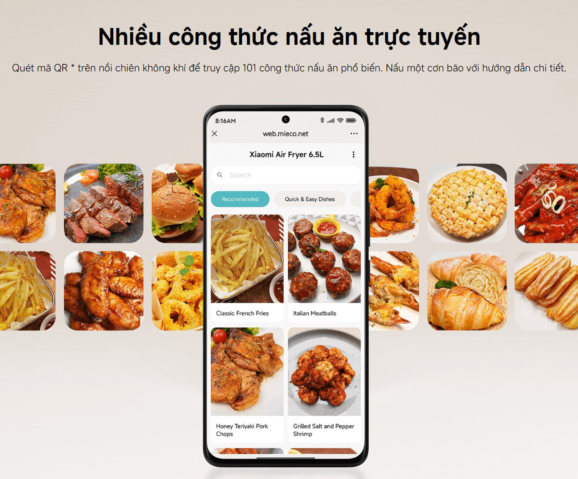 Noi chien khong dau Xiaomi Air Fryer 6.5L 1700W bigmivn 5